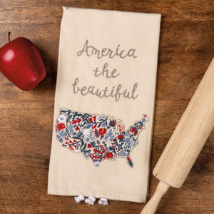 America The Beautiful Dish Towel