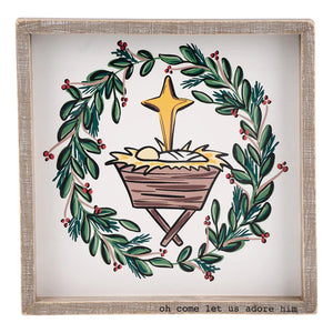 Nativity Wreath Board