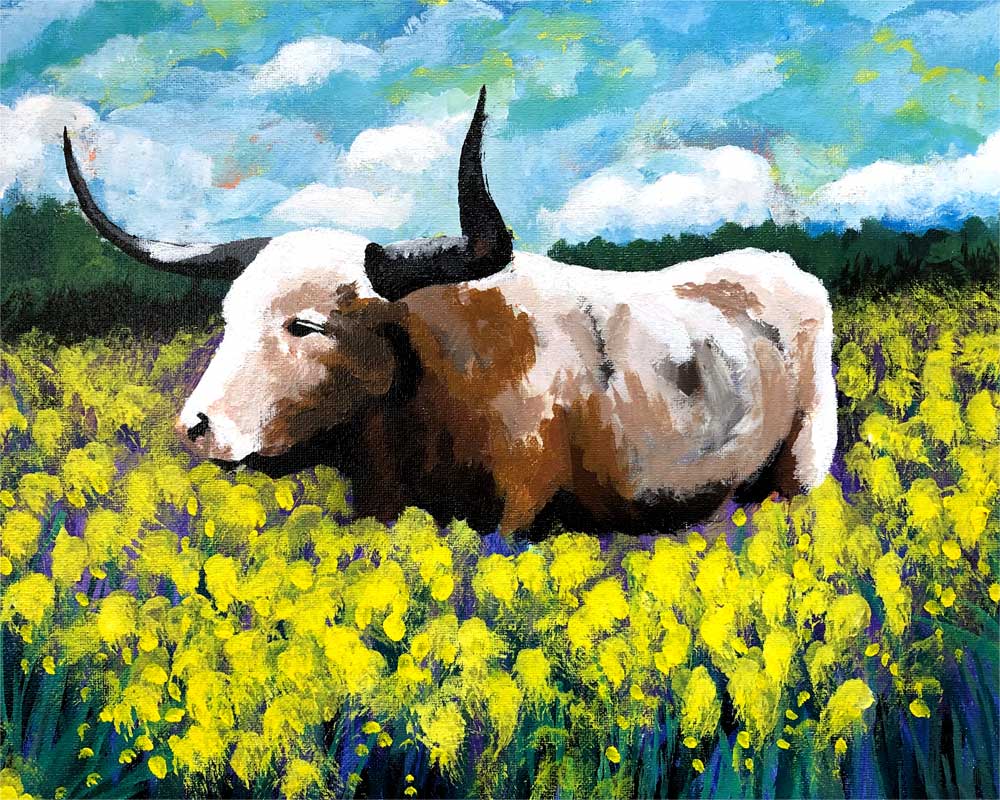 Texas Life Canvas Wall Art