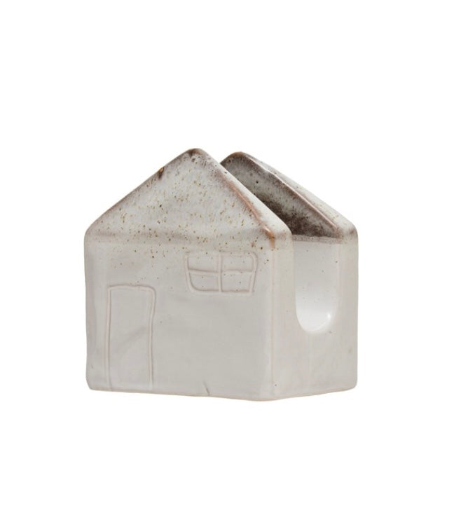 Stoneware House Sponge Holder