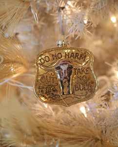 Do No Harm But Take No Bull Christmas Ornament