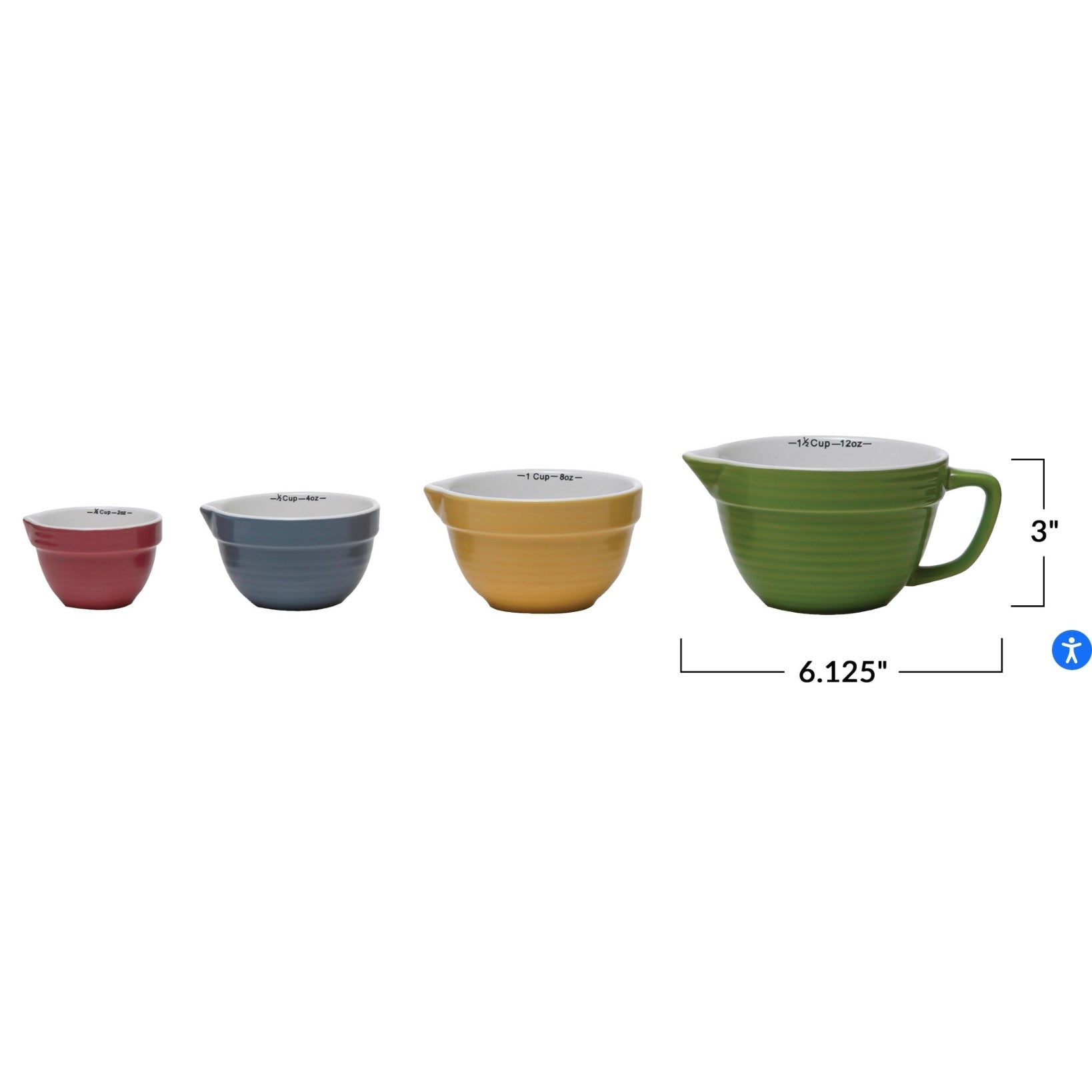 Batter Bowl Shaped Measuring Cups