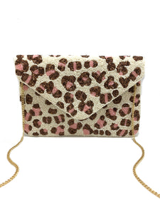 Pretty Leopard Clutch