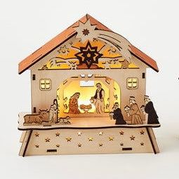 Wood Nativity