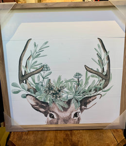 Watercolor Christmas Deer