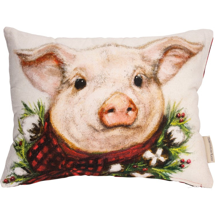 Christmas Pig Pillow