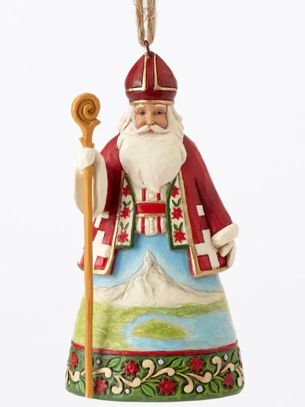 Swiss Santa Ornament