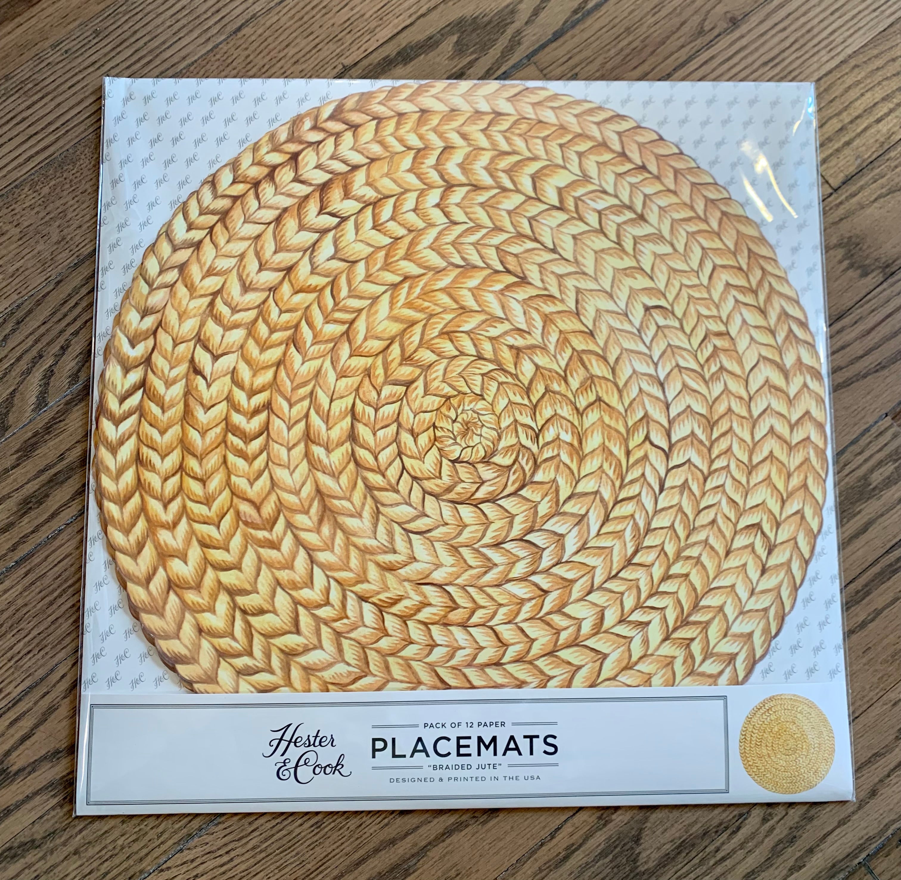 Die Cut Braided Jute Placemat