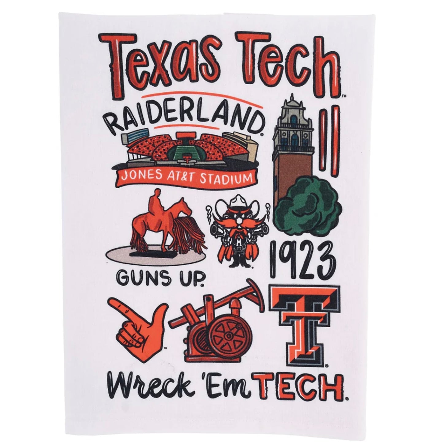 Texas Tech Icon Tea Towel