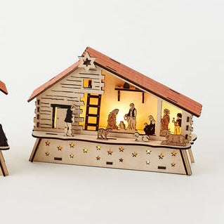 Wood Nativity