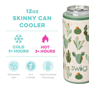 Swig 12 oz Skinny Can Cooler Sand Art