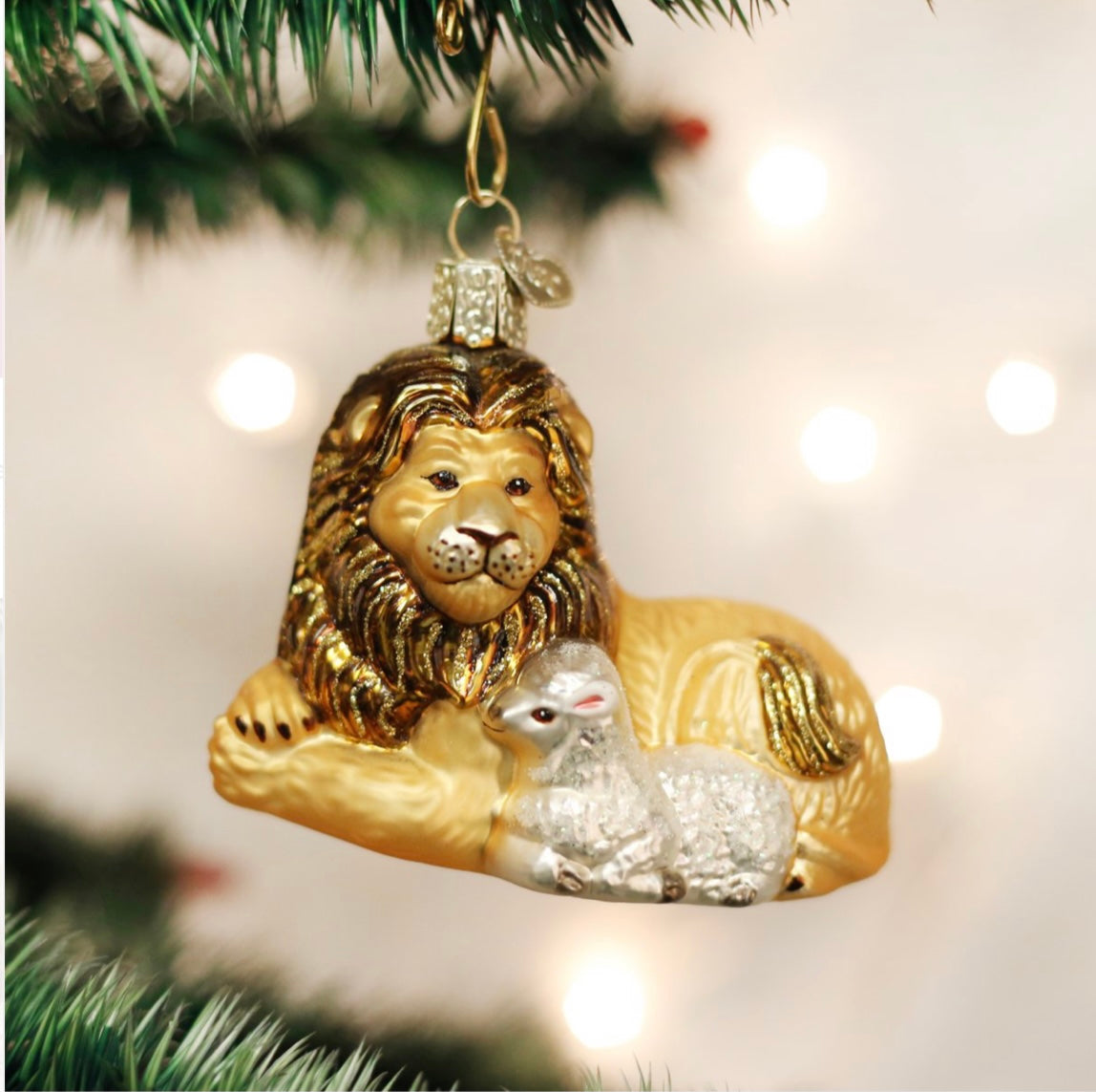 Lion and Lamb Ornament