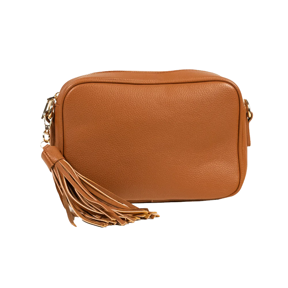 Vegan Pebble Leather Tassel Bag