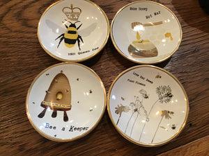 Busy bees stoneware dipping bowls