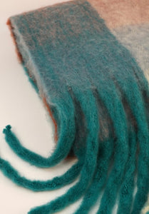 Maddie Cosy Scarf - Damson/Teal