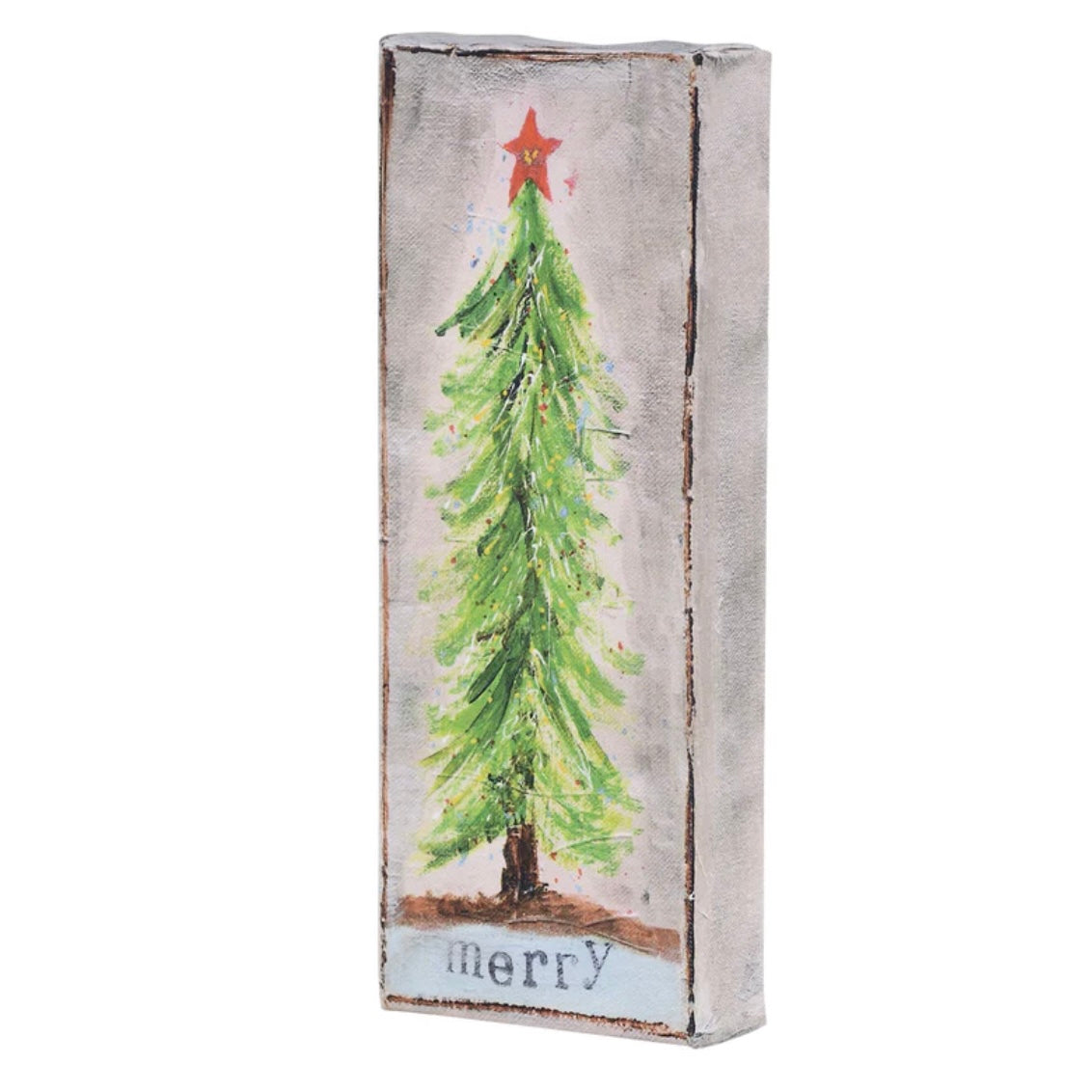 Merry Christmas Tree Canvas