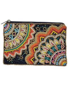 Ethnic Beaded Coin Pouch