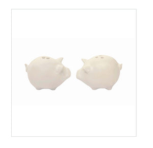 Stoneware Pig Salt & Pepper Shakers