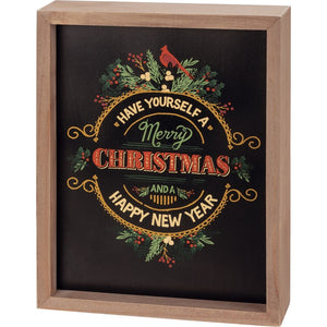 Inset Box Sign - Have Yourself A Merry Christmas