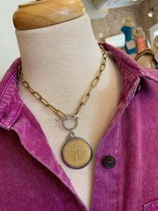 Medallion Initial Necklace