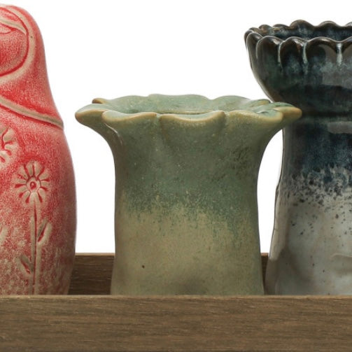 Stoneware Vases/Votives