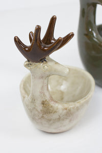 ceramic deer bowls