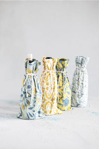 Patterned Cotton Wine Bags