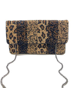 Leopard Ombré Clutch