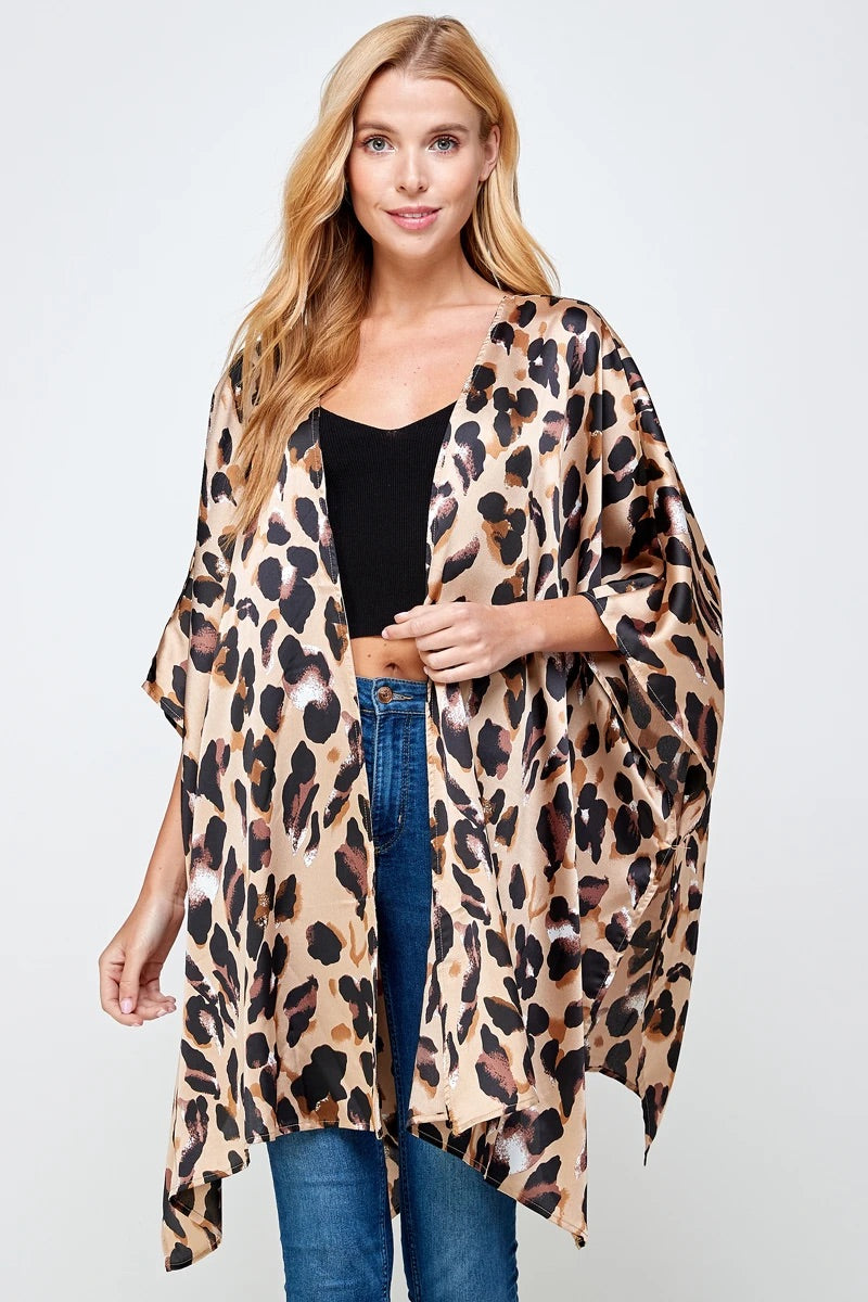 Animal Print Kimono