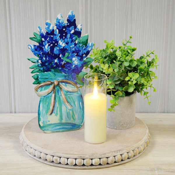 Mason Jar of Bluebonnets