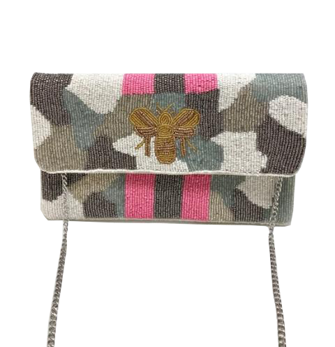 Spring Bee Camo Clutch