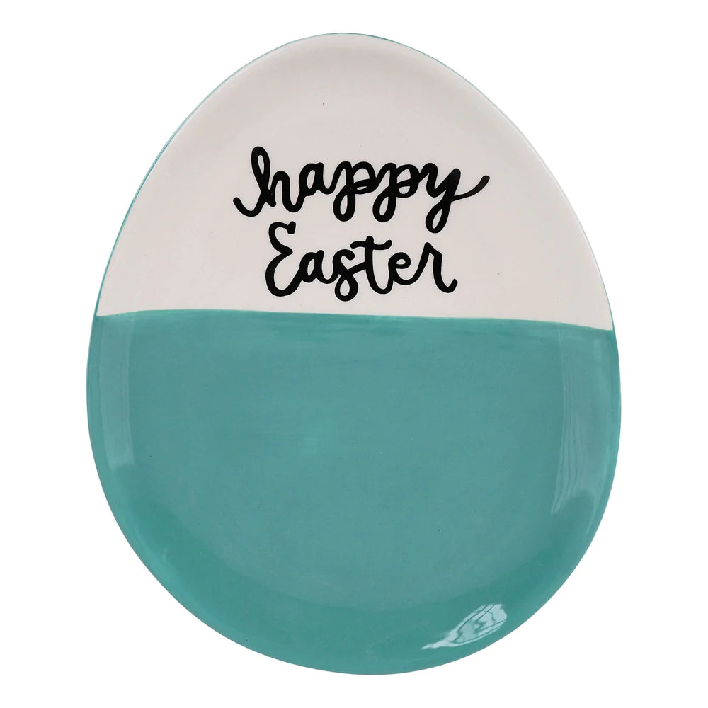 Green Easter Egg Plate