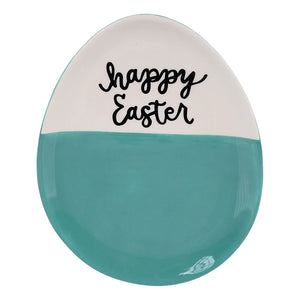 Green Easter Egg Plate