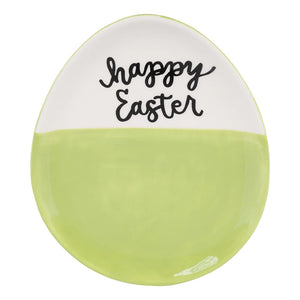 Green Easter Egg Plate