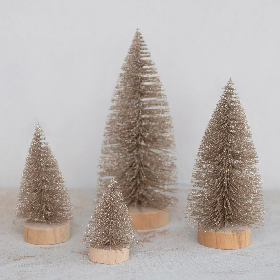 Plastic Bottle Brush Trees