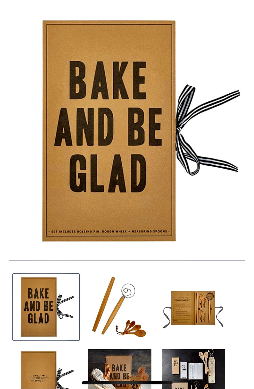 Book Baking Set: Bake and Be Glad!