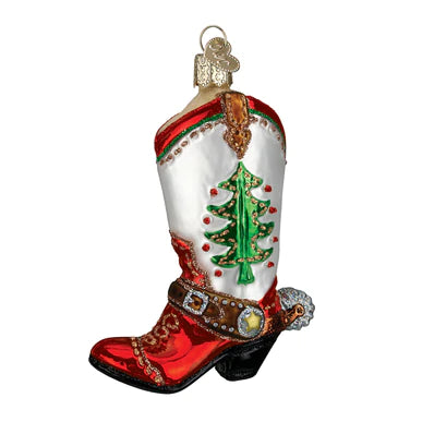 Christmas Cowboy Boot