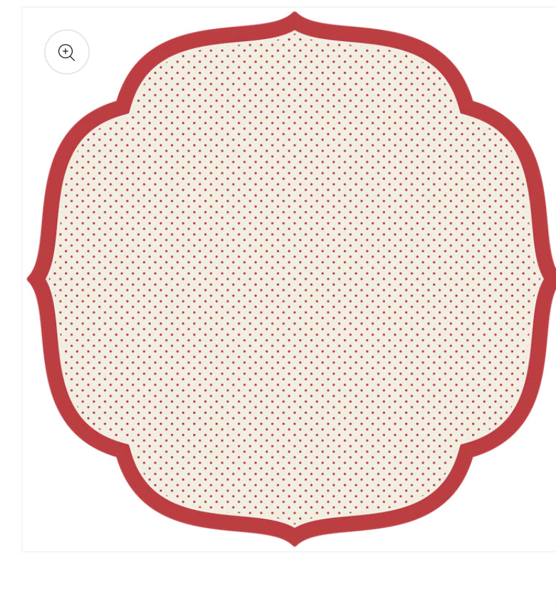 Red Swiss Dot Placemats