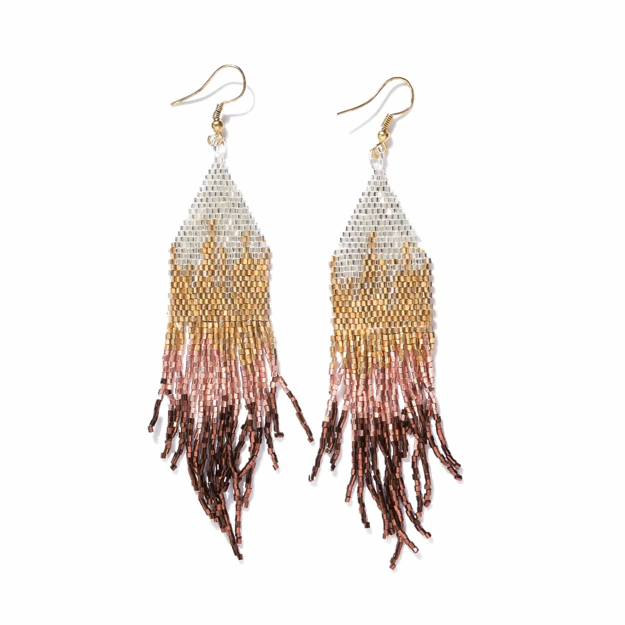 Mixed Metallic Ombré Earrings