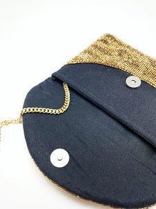 Gold Animal Print Mini Clutch