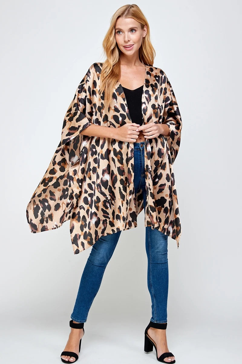 Animal Print Kimono