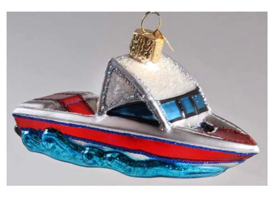 Ski Boat Ornament