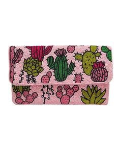 Pink Cactus Clutch