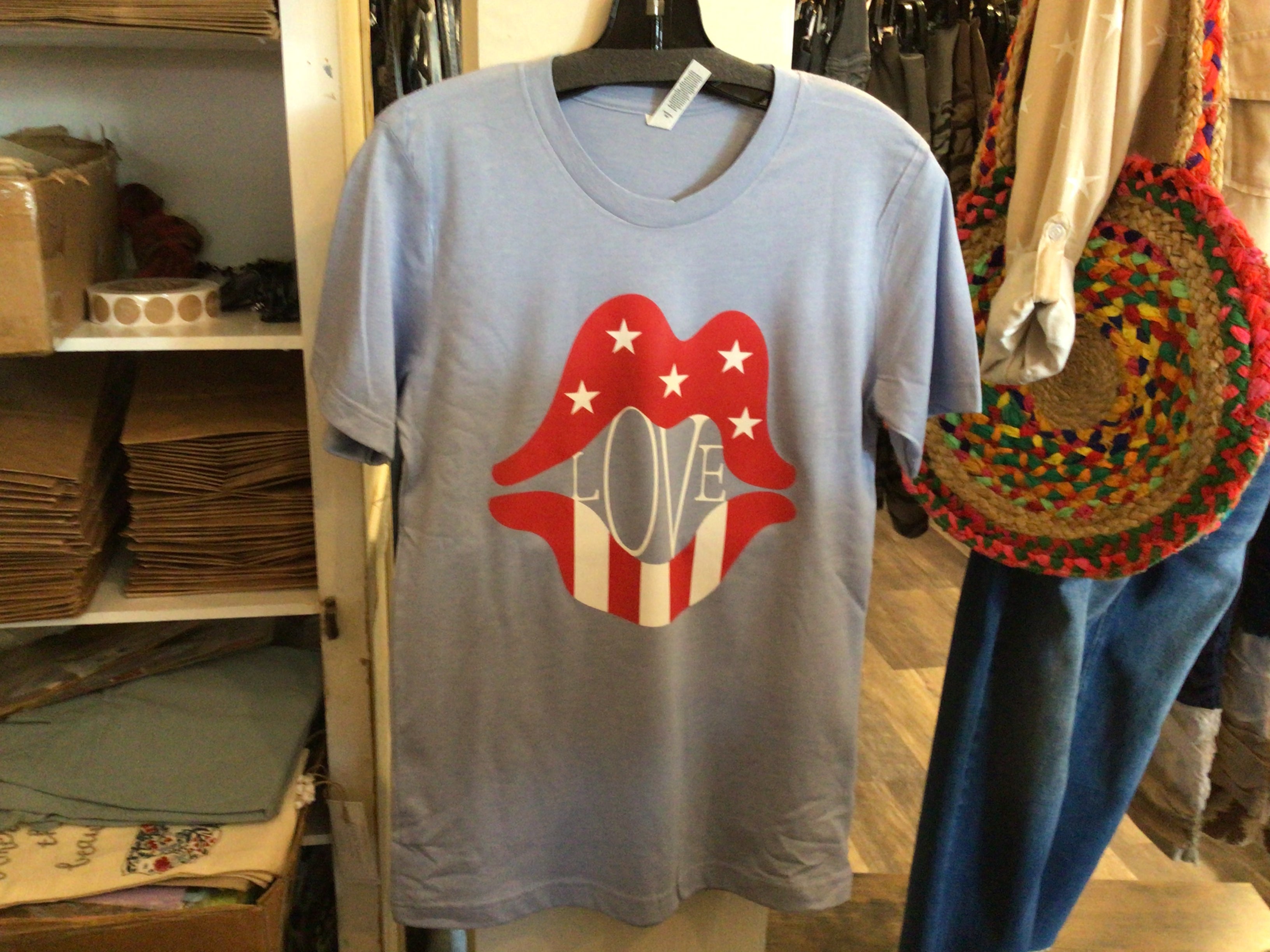 Stars and Stripes Love Lips Tee