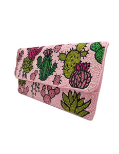 Pink Cactus Clutch