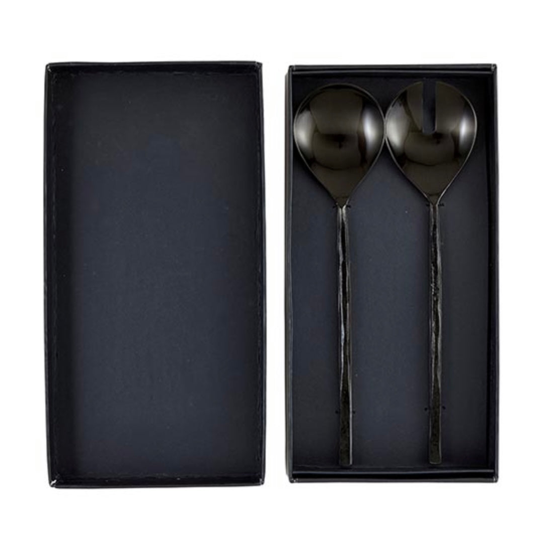 Matte Black Salad Set