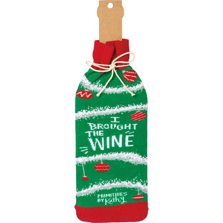 Bottle Sock - Don't Get Your Tinsel In A Tangle