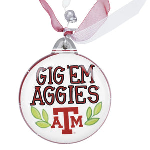 Texas A&M Puff Ornament