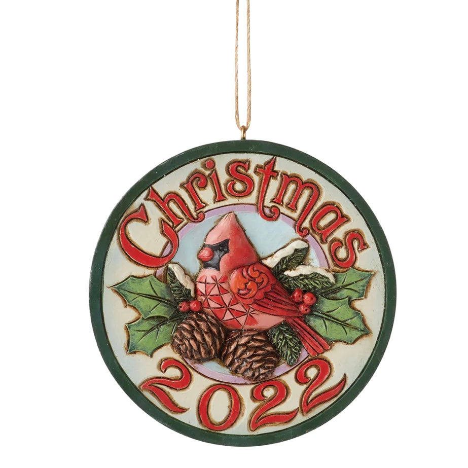 Dated 2022 Cardinal Ornament