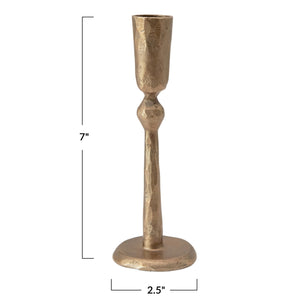 Hand-Forged Metal Taper Holder with Antique Finish